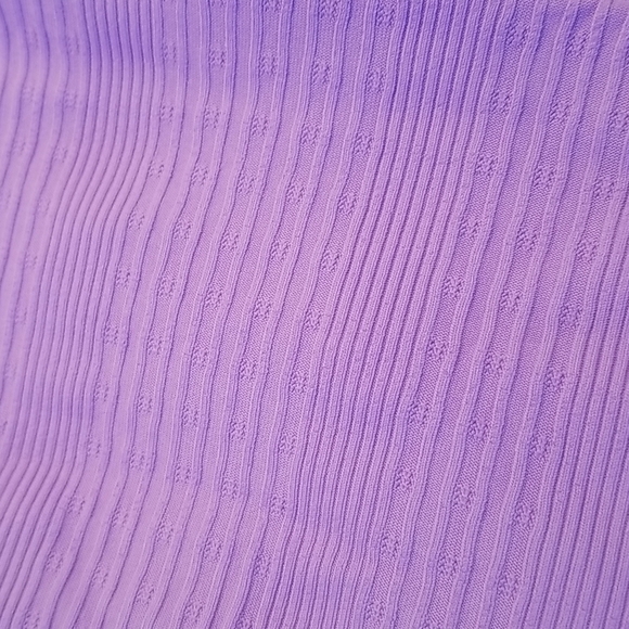 💕L*SPACE💕 Pointelle Rib Bikini Set ~ Gizelle Top + Desi Bottom ~ Purple XS NWT - Picture 9 of 12